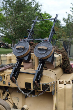 The Vickers K machine gun, known as the Vickers Gas Operated or Gun, Machine, Vickers G.O. 303-inch in British service, was a rapid-firing machine gun developed and manufactured for use in aircraft 