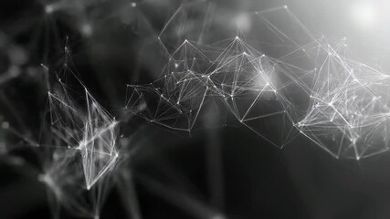 Abstract digital connection background with geometric lines and nodes representing technology, data analysis, and modern communication networks - Powered by Adobe