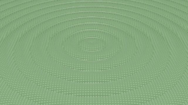 中央から拡がる波動のイメージ　地震　波紋　3Dアニメーション