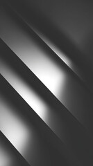 Black and white abstract lines with a dark shape, emphasizing contrast and texture
