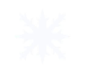 A snowflake PNG with high detail and transparent background for motion graphics or animated winter scenes.
