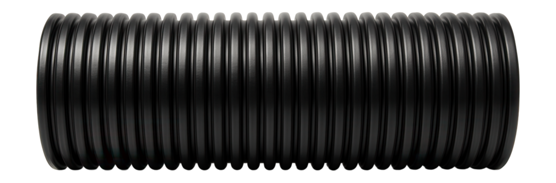 Corrugated pipes installed under driveways to prevent surface water damage.