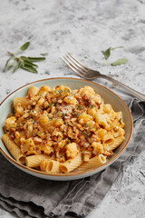 Pasta with sage and cauliflower