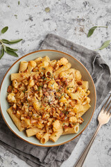 Pasta with sage and cauliflower