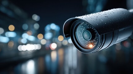 Security Camera Surveillance System in Urban Environment at Night