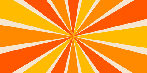 Bright wavy background with warm retro autumn colors. Cool hippie background. Retro psychedelic wavy design from the 60s and 70s.