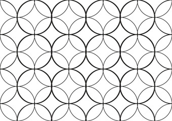 Naklejka premium seamless floral pattern with circle