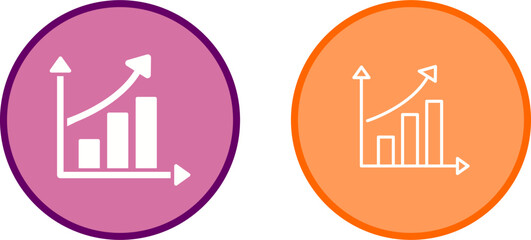 Rising Statistics Vector Icon