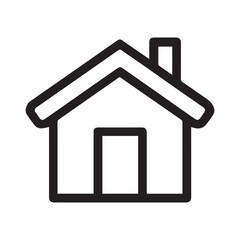 Bold Home and Property Line Vector Icon