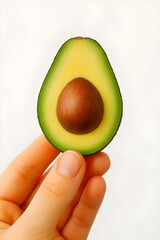 avocado in a hand