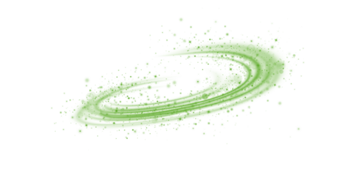 Green glowing light trail vector green line effect, winding green path, wave , curved energy vortex, futuristic background on a transparent PNG background	