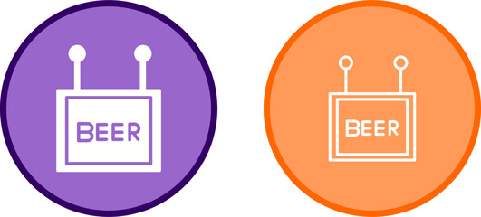 Beer Sign Vector Icon