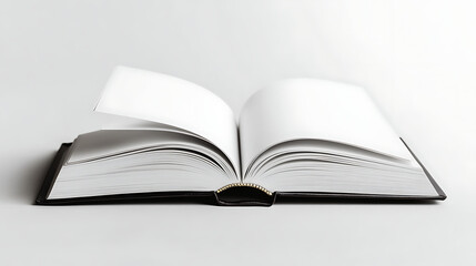 open book isolated on black