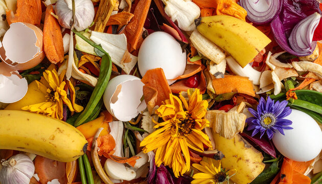 Food Waste Compost Close-Up