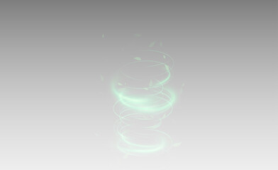 Festive green stripe on white background. green curl twirl for the holidays. green colored curve rope. Vector png twirl, line, curve, rope, stripe design element.	
