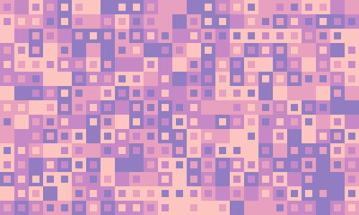 Fototapeta premium Abstract pastel square mosaic pattern. Perfect for website backgrounds, textile designs, or digital art projects. This soft, geometric design evokes feelings of calm and serenity.