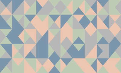 Abstract pastel geometric triangle pattern.  Perfect for website backgrounds, presentations, or textile designs.  Modern, minimalist style evokes calm and creativity.