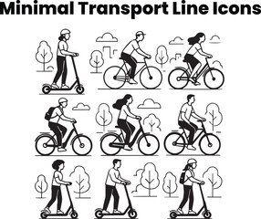 Travel & Transport Icon Collection – 10 Vector Icons
