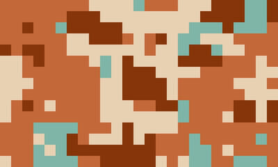 Abstract pixel art background.  Earthy tones create a textured, modern design perfect for website banners, social media posts, or print projects.