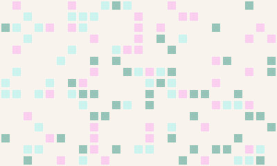 Abstract pastel square pixel pattern.  Perfect for website backgrounds, playful branding, digital art, or textile design.