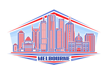 Vector illustration of Melbourne