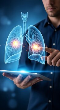 Human Lungs Digital Display respiratory system medical