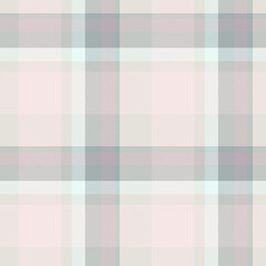 Elegant, soft plaid pattern with pastel pinks and greys, creating a gentle, calming effect. Ideal for backgrounds, textiles, or design projects.