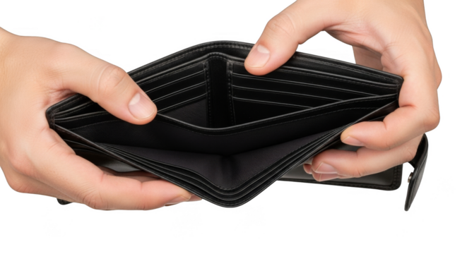 Empty wallet a stark financial reality