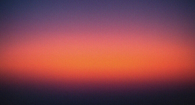 Vibrant Sunset Sky Gradient with Grain Texture