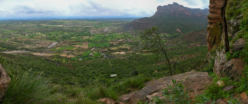 View from Abuna Yemata Guh church near Megab on Ethopia