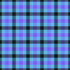 Classic tartan pattern in shades of blue and violet. A timeless fabric design, suitable for backgrounds, textiles, and creative projects.