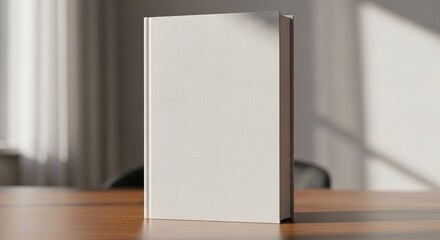 Book mockup blank cover textbook novel paper literature publication reading study design template object