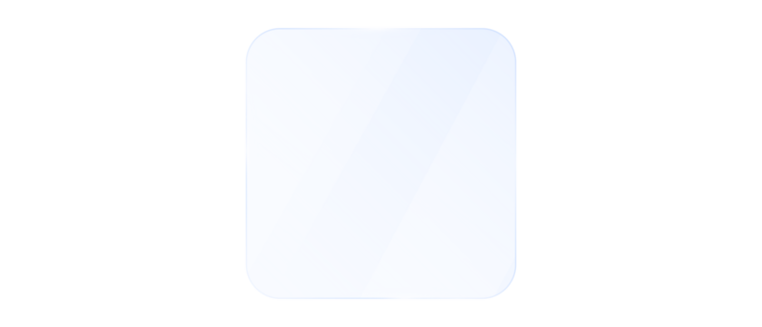 Transparent shiny glass plate PNG with reflection and glossy texture. Realistic acrylic screen panel on transparent background for design or display mockup.