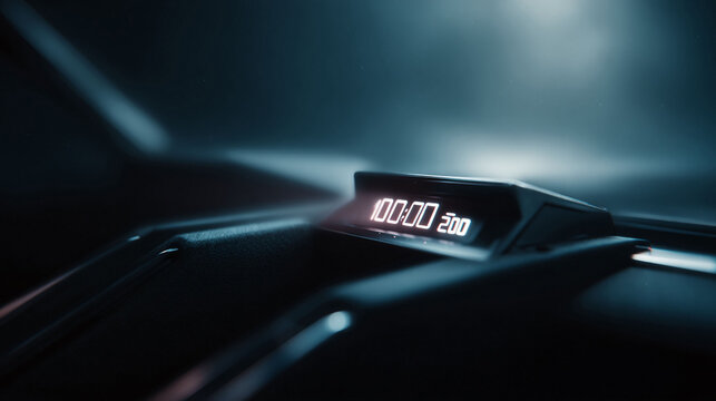 Sleek, abstract image of digital display showing 10000 and 200 on a textured, futuristic surface against a blurred backdrop. Perfect for themes of technology, progress, and time.