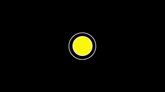Recording sign icon, Red logo camera video recording symbol, rec icon, rec button 4k animation on black background.