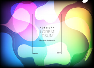 Flat vector. Minimal geometric background. Dynamic shapes composition. Eps10 vector.