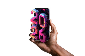 Futuristic 2026 Digital Concept on Smartphone