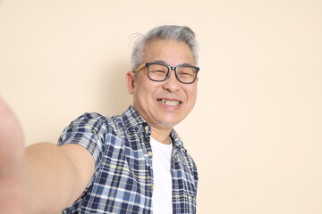 50s Senior Asian Man Portrait