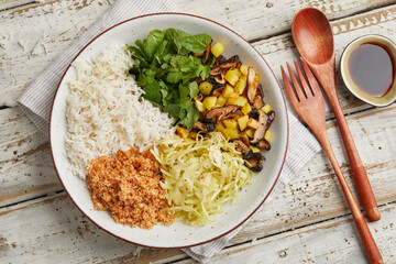 Nasi Ulam – Malaysian herb rice salad