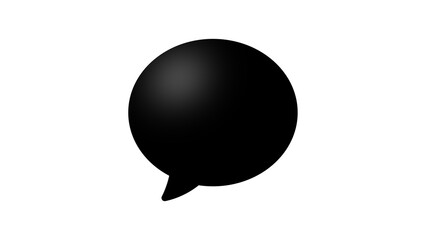 black balloon isolated on white