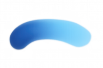 Abstract blue gradient wave fluid shape creating modern design element with blurring edges, transparent background