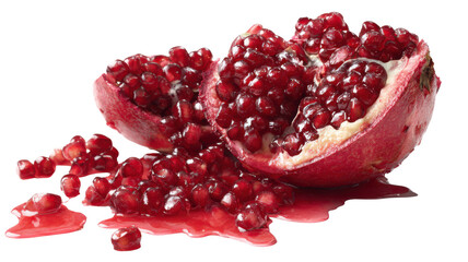 pomegranate isolated on white background