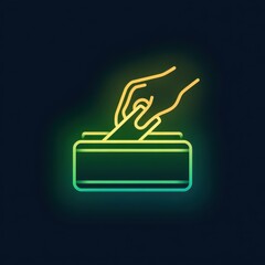 High quality photo of a hand inserting a credit card into a slot