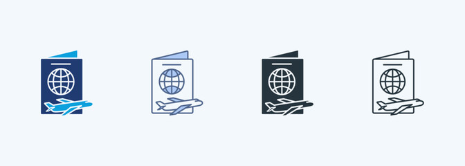 Passport Multiple Style Icon Collection
