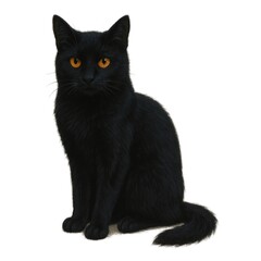 Black Cat Isolated