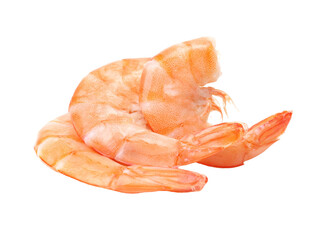shrimp isolated on white