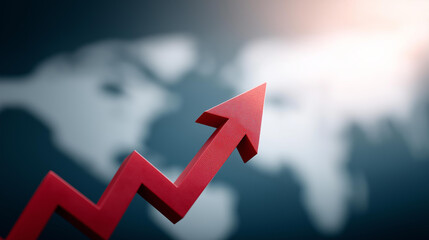 Ascending indicator amid bilateral trade disputes, global trade growth signals, economic diplomacy in conflict forecasts, international relations for optimistic economics, cross-bo