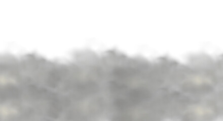 Dirty Gray Smoke Cloud Dust Explosion Overlay on Transparent Background