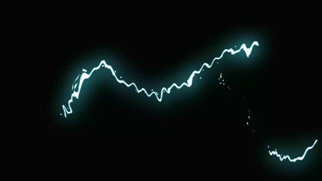 Energy movement, Animated lightning strikes on a black screen background with bright blue & white flashes effect, cartoon animation, Ideal for game developer & background animation, thunder animations