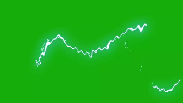 Energy movement, Animated lightning strikes on a green screen background with bright blue & white flashes effect, cartoon animation, Ideal for game developer & background animation, thunder animations